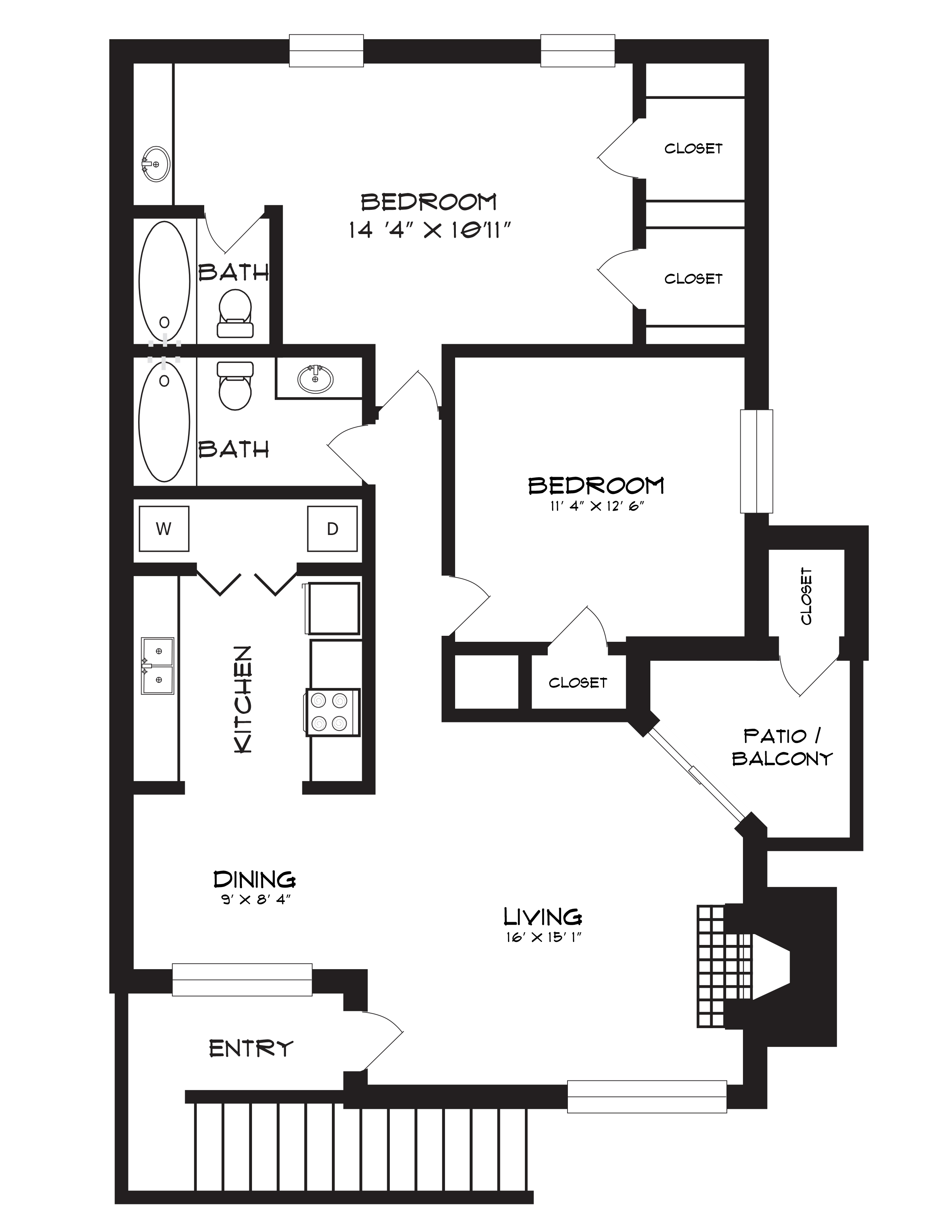 Plans The North Hills Place Apartments